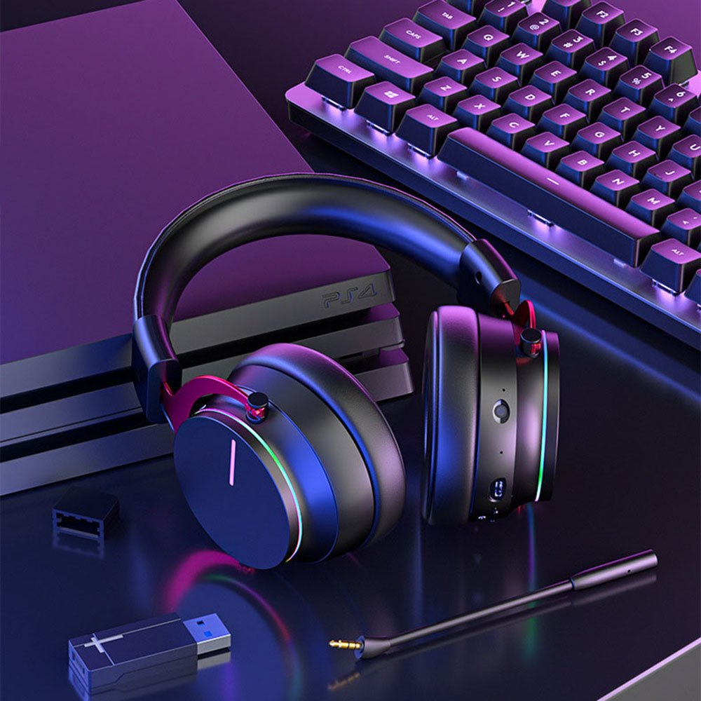 AOLION ALP5068 Gaming-hovedtelefoner kompatible med PS5-konsol 5.8G trådløst Bluetooth-headset AOLION ALP5068 Gaming-hovedtelefoner kompatible med PS5-konsol 5.8G trådløst Bluetooth-headset